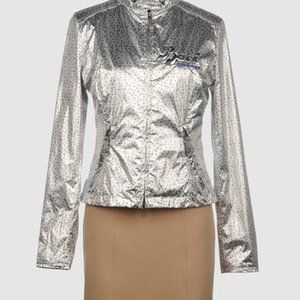 Kejo italian silver zip jacket